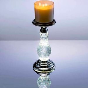 BBW silver swirling glitter pedestal